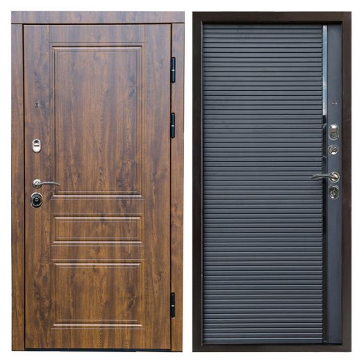 Входная дверь Termo-door Премиум винорит Орегон Дуб с терморазрывом - Porte black