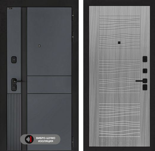 Входная дверь Лабиринт EVOLAB - 06 Сандал серый