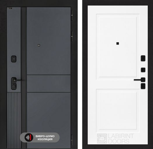 Входная дверь Лабиринт EVOLAB - 11 Белый софт