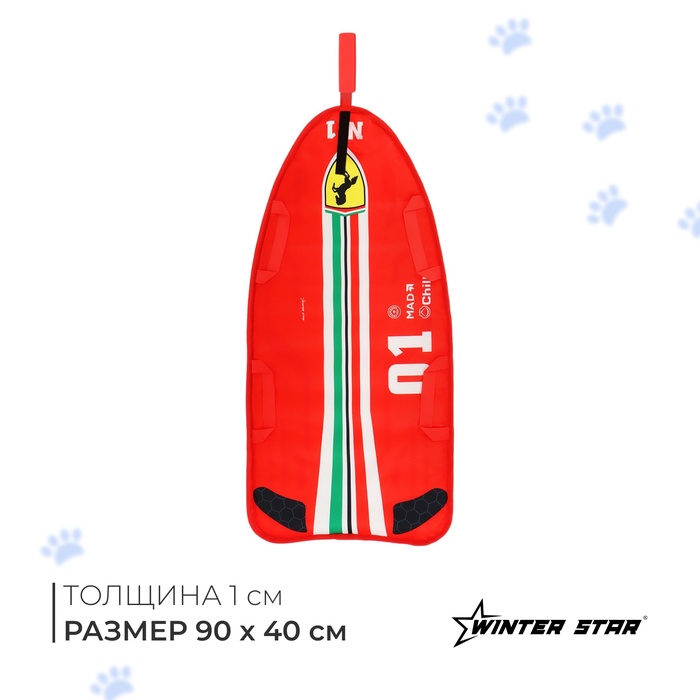 Ледянка Winter Star «#1», 90?40 см, толщина 1 см