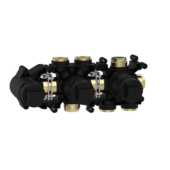 Встраиваемая часть однорычажного смесителя Almar Modular с переключателем на 3 положения