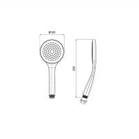 Ручной душ Almar Velvet Rain схема 4 Ручной душ Almar Velvet Rain схема 4