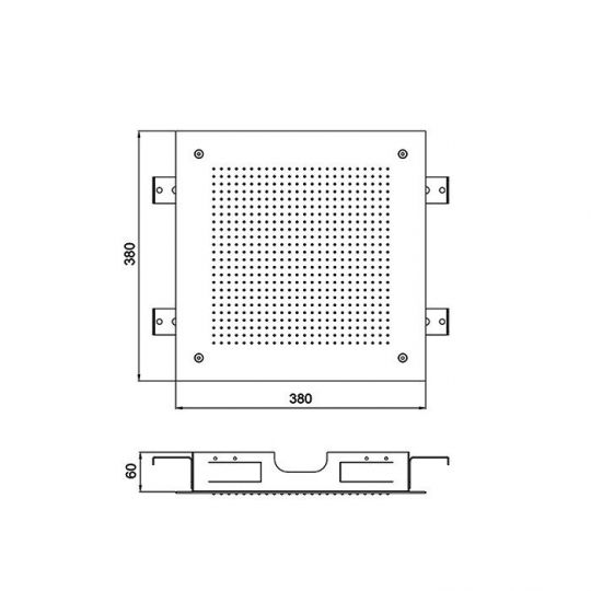Верхний душ ALMAR Velvet Temptation 38х38 E044279 схема 2