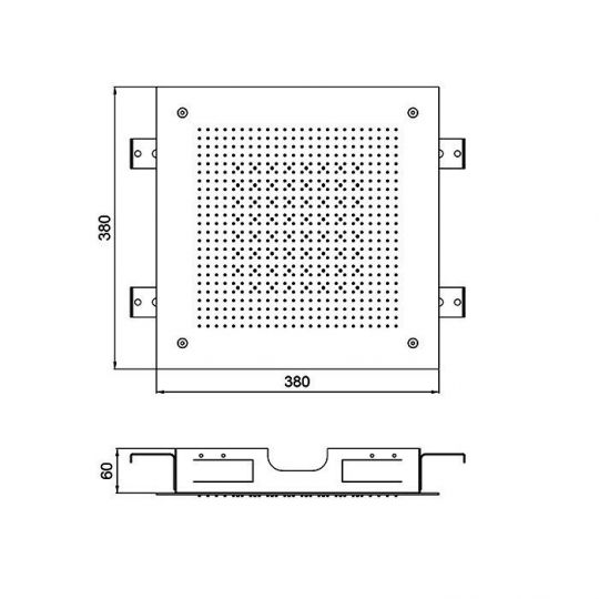 Верхний душ ALMAR Velvet Temptation 38х38 E044282 схема 2