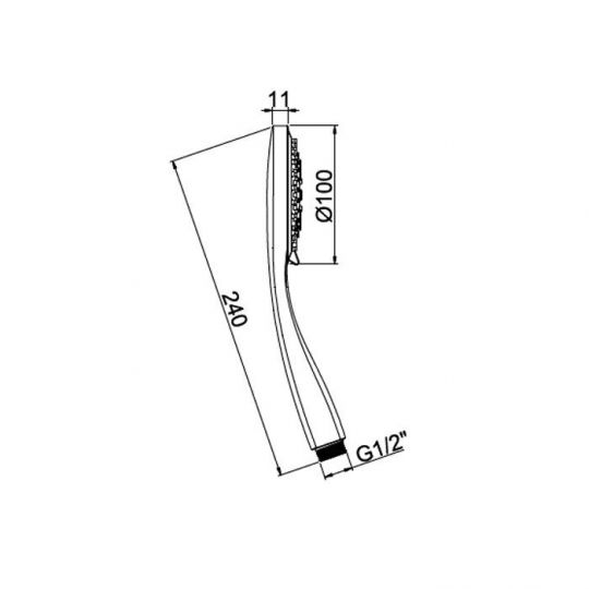 Душевая лейка ALMAR Emotion E082051 схема 2 Душевая лейка ALMAR Emotion E082051 схема 2