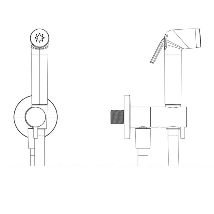 Гигиенический душ Almar подключение на холодную воду ФОТО
