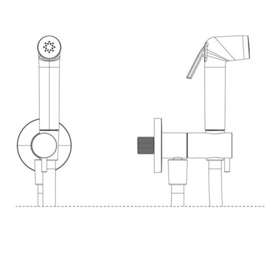 Гигиенический душ Almar подключение на холодную воду схема 2