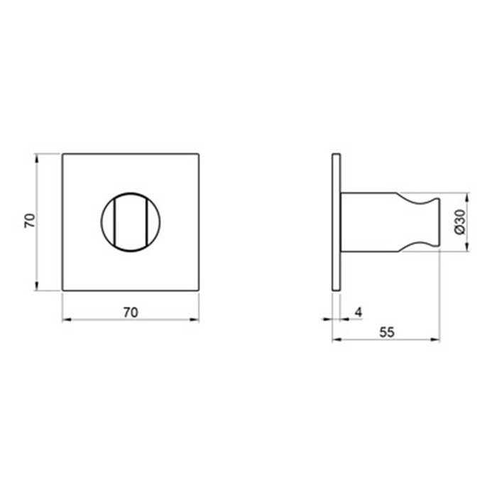 Держатель ручного душа ALMAR SQUARE E120009.316 ФОТО