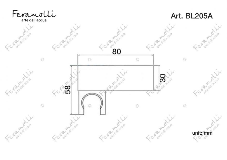Держатель ручного душа Feramolli BL205A, черный ФОТО