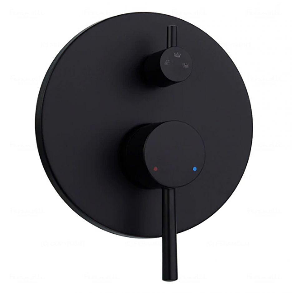 Смеситель однорычажный скрытого монтажа 3 в 1 Feramolli BL636W3, черный