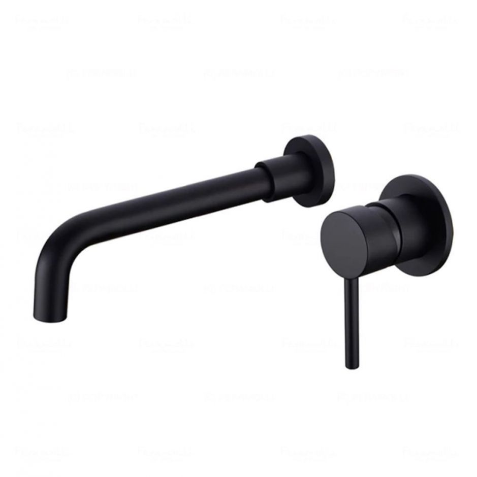 Смеситель для раковины встраиваемый Feramolli BL677-26 (260мм.), черный