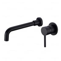 Смеситель для раковины встраиваемый Feramolli BL677-26 (260мм.), черный схема 1 Смеситель для раковины встраиваемый Feramolli BL677-26 (260мм.), черный схема 1