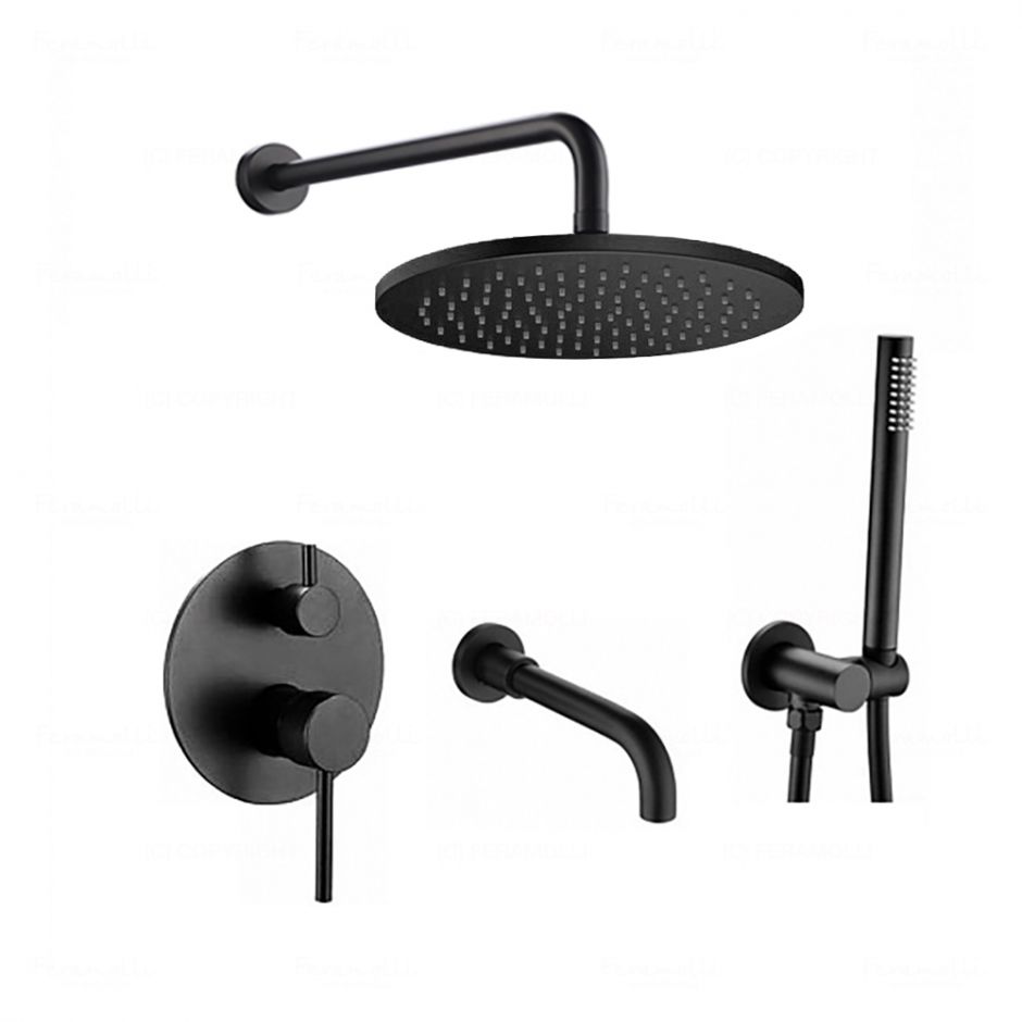 Душевая система Feramolli 3in1 BL707-12 (30см.), черный