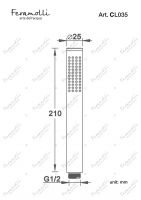 Ручной душ Feramolli CL035, хром схема 2