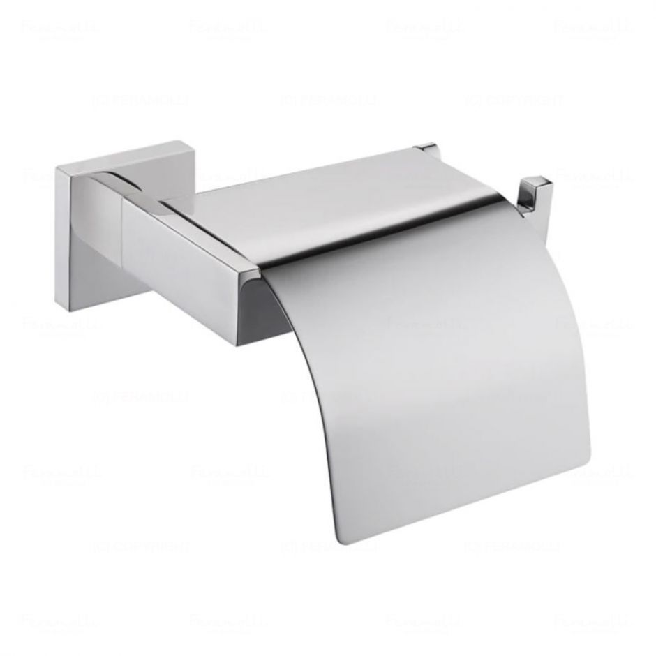 Бумагодержатель Feramolli CL105 с крышкой, хром