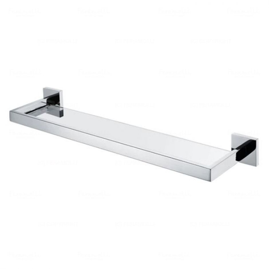 Изображение Стеклянная полка Feramolli CL109, хром