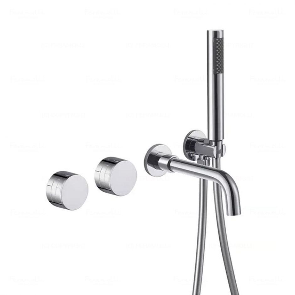 Изображение Комплект для ванны и душа Feramolli CL288, хром