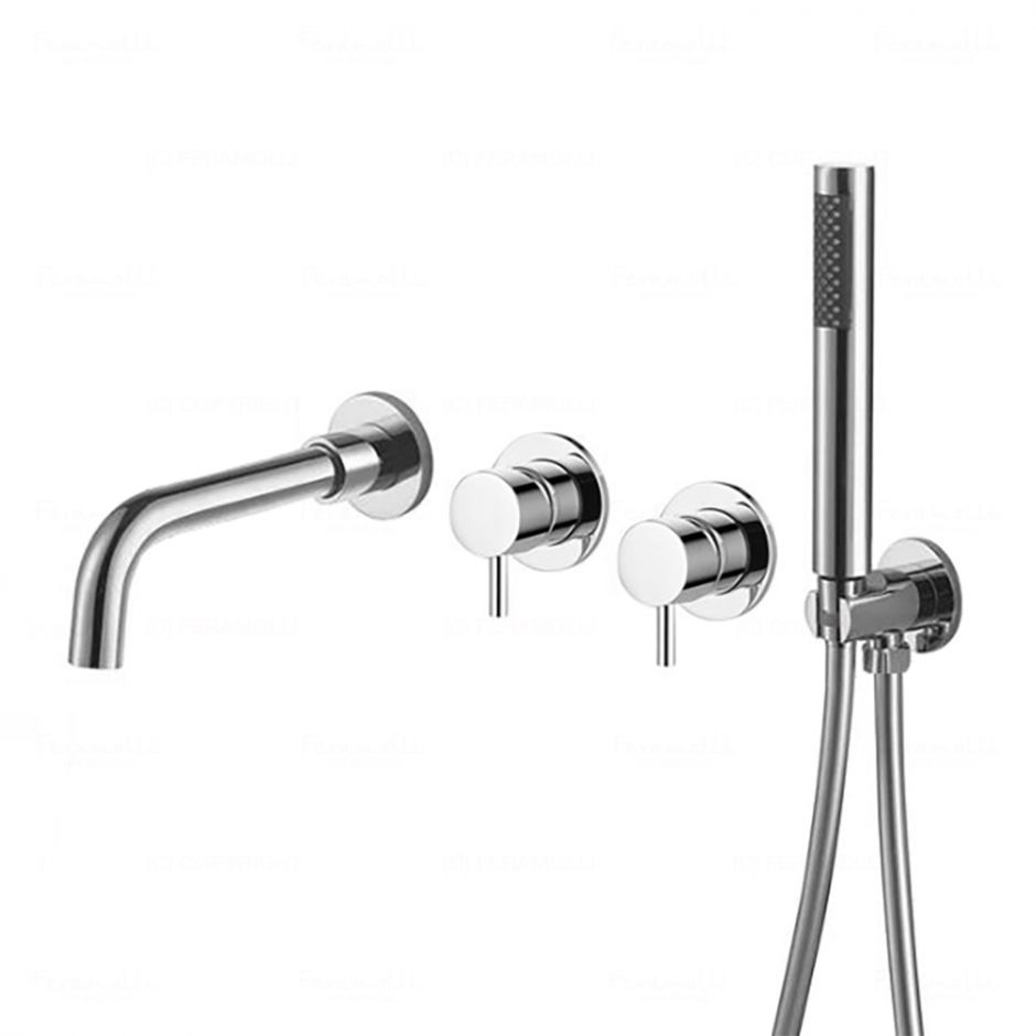 Изображение Комплект для ванны и душа Feramolli CL294, хром