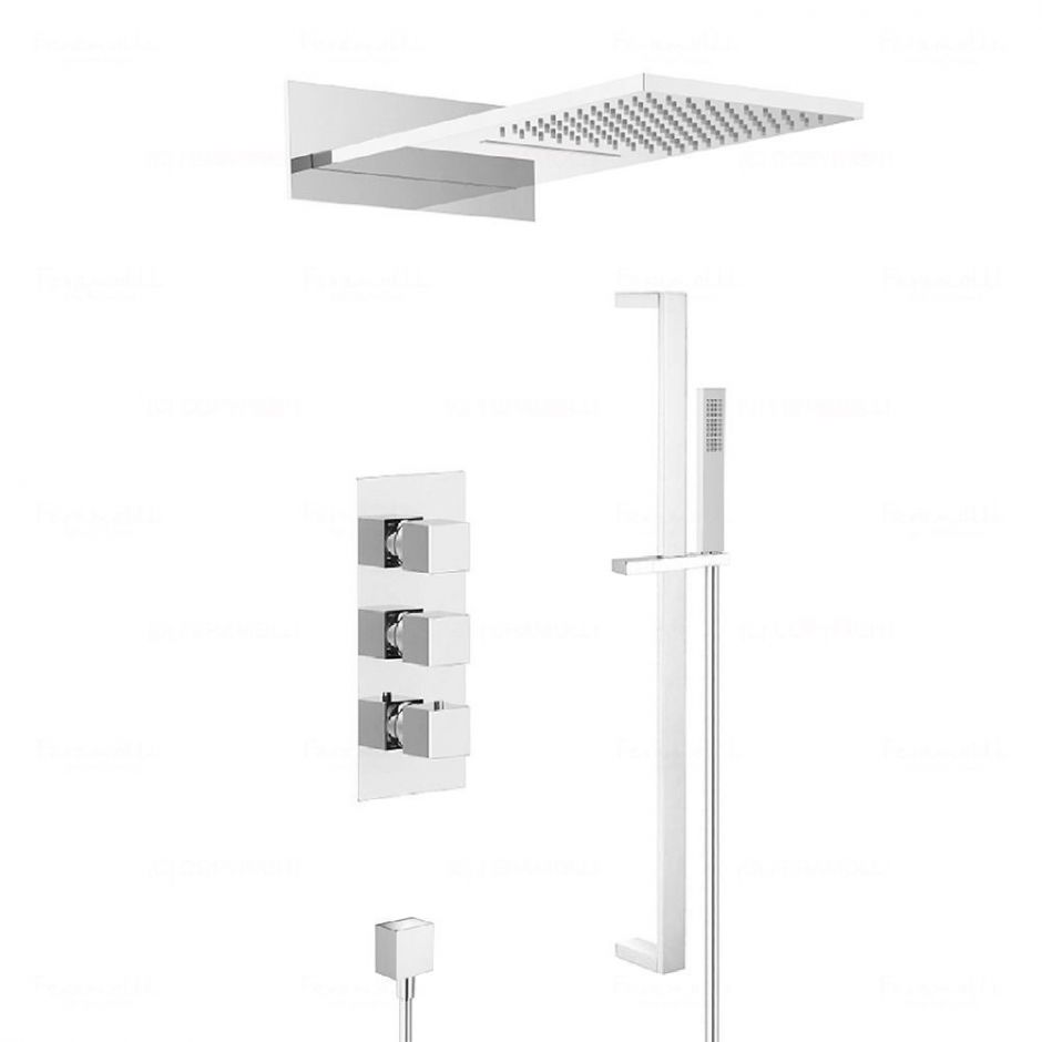 Душевая система с термостатом Feramolli CL7070, хром