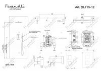 Душевая система с термостатом Feramolli CL715-12 (30см.), хром схема 2