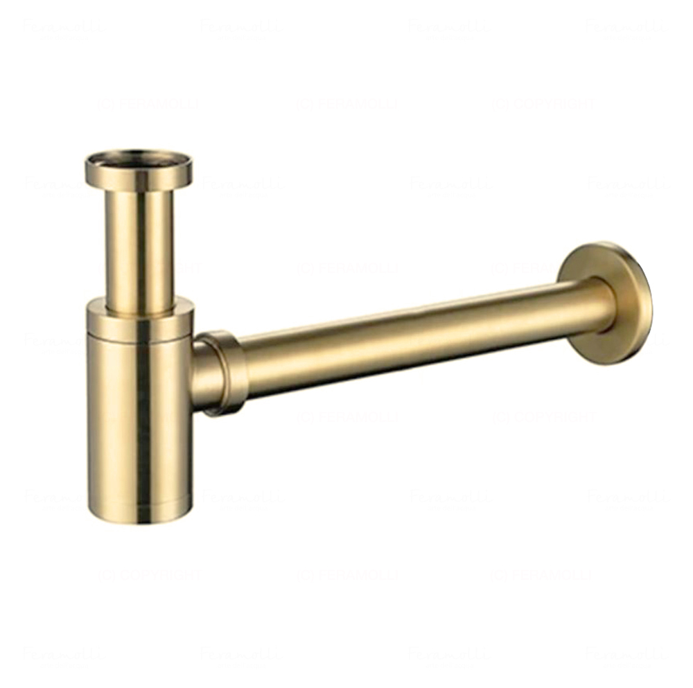 Сифон для раковины Feramolli GL087, золото цена от 10 441 ₽ Фото Сифон для раковины Feramolli GL087, золото