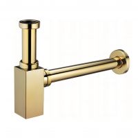 Квадратный сифон для раковины Feramolli GL089, золото схема 1 Квадратный сифон для раковины Feramolli GL089, золото схема 1