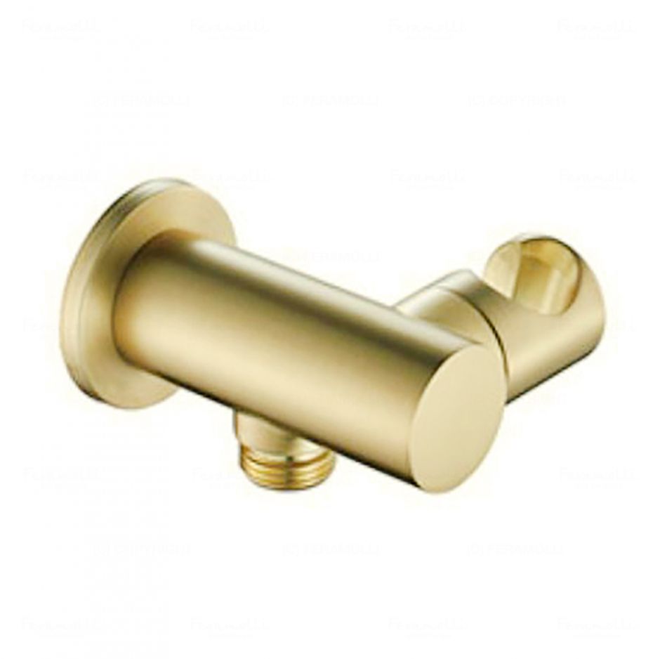 Изображение Подключение для шланга с держателем Feramolli GL203, золото