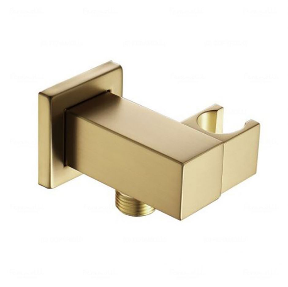 Изображение Подключение для шланга с держателем Feramolli GL205, золото