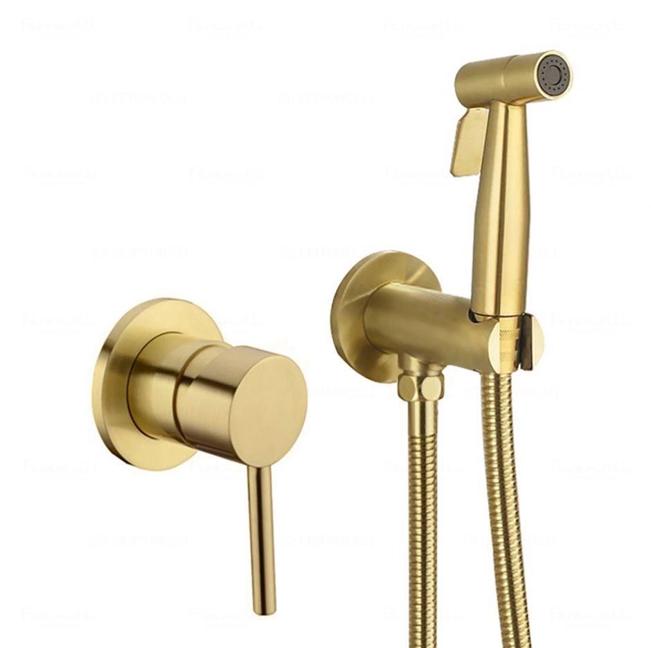 Смеситель с гигиеническим душем Feramolli GL210, золото