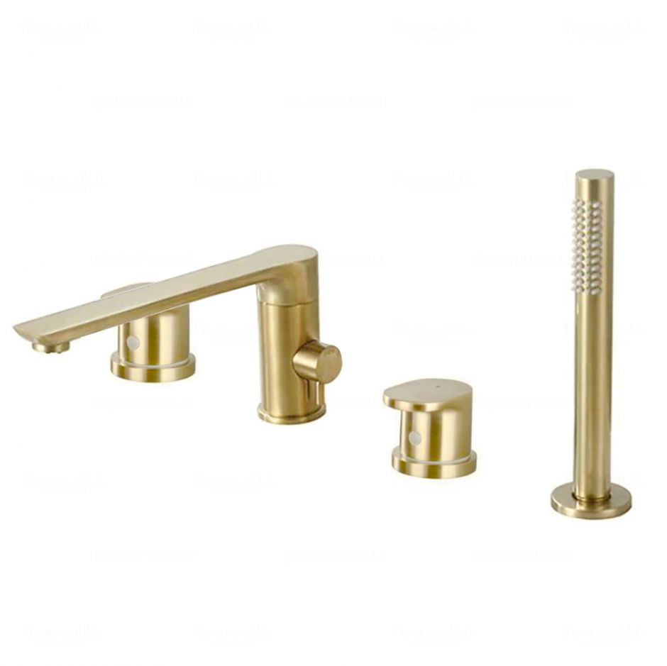 Смеситель на борт ванны Feramolli GL267, золото