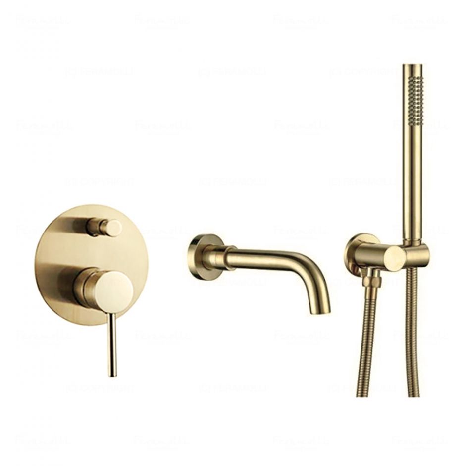 Изображение Комплект для ванны и душа Feramolli GL287, золото