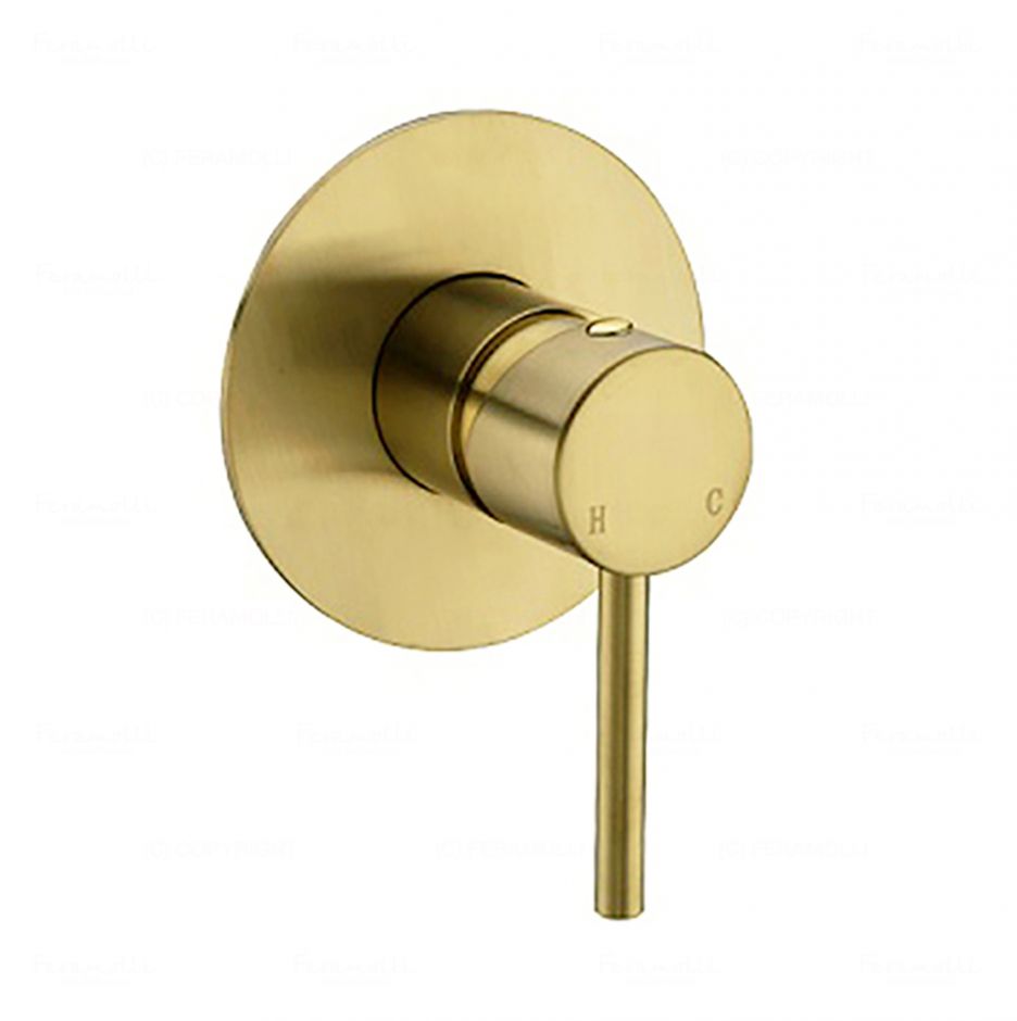 Изображение Смеситель однорычажный скрытого монтажа Feramolli GL628, золото