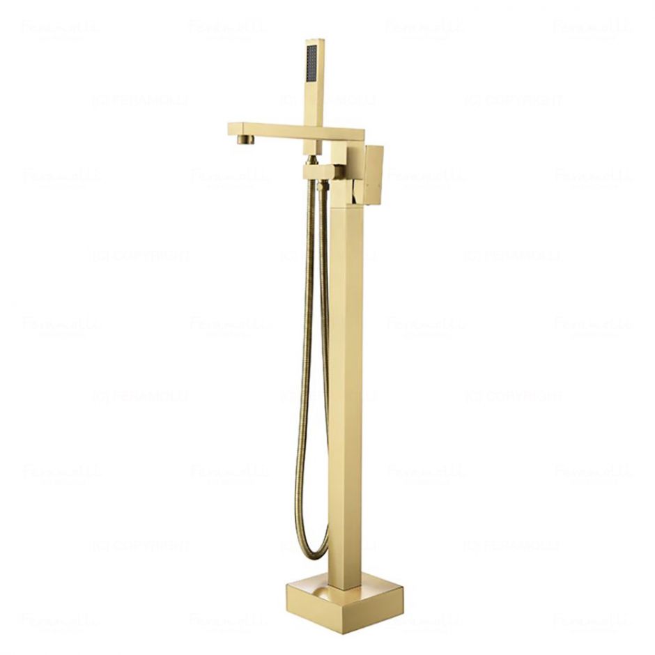 Напольный смеситель для ванны Feramolli GL639, золото