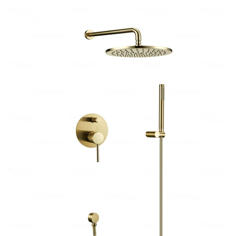 Душевая система Feramolli GL701-12 (30см.), золото