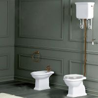 Унитаз напольный SIMAS Lante выпуск в стену 385х58см с высоким бачком с фурнитурой бронза схема 1 Унитаз напольный SIMAS Lante выпуск в стену 385х58см с высоким бачком с фурнитурой бронза схема 1