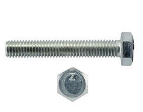 Болт DIN933 М16x80 цинк кл.пр. 8.8