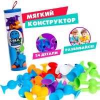 Мягкий конструктор детский «Забавные присоски», 24 детали