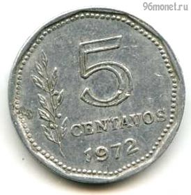 Аргентина 5 сентаво 1972