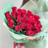Красные розы Кения 40 см от 15 шт. в упаковке