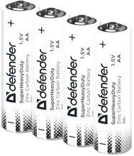 батарейка DEFENDER R6 AA Zinc (СОЛЬ) S12 60/1200