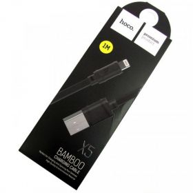 Кабель USB-Type-C HOCO X5, 3A, 1м, плоский, черный