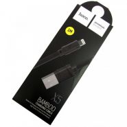 Кабель USB-Type-C HOCO X5, 3A, 1м, плоский, черный