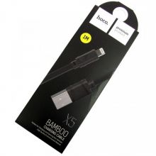 Кабель USB-Type-C HOCO X5, 3A, 1м, плоский, черный