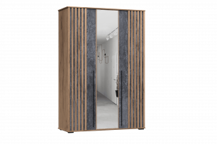 Марракеш Шкаф 3х ств. (ш1500*г580*в2200мм) Дуб вотан/Цемент темный