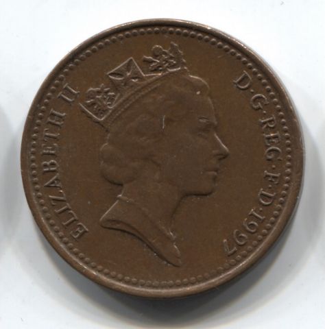 1 пенни 1997 Великобритания