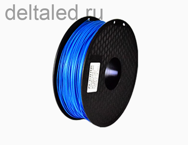 Синий филамент трансюсцентный для 3D принтера для наружнего применения PETG
