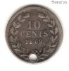 Нидерланды 10 центов 1869