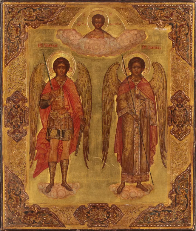 Икона Михаил и Гавриил Архангелы (рукописная)