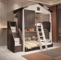 Кровать двухъярусная домик Roof Шале №38