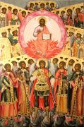 Икона Собора Архангела Михаила: Образ небесного воинства (рукописная)
